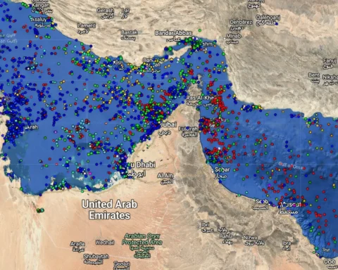 About one-fifth of the world’s oil and a quarter of its liquefied natural gas pass through this narrow channel.