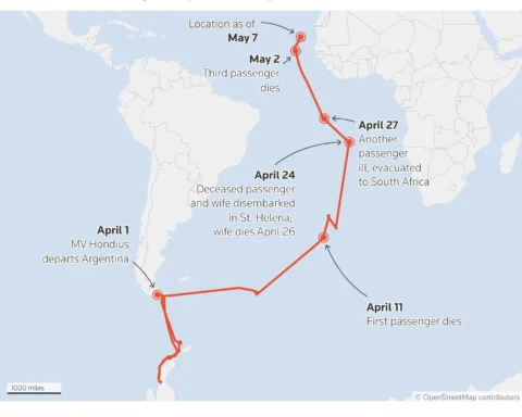 MV Hondius route changes after the outbreak alert